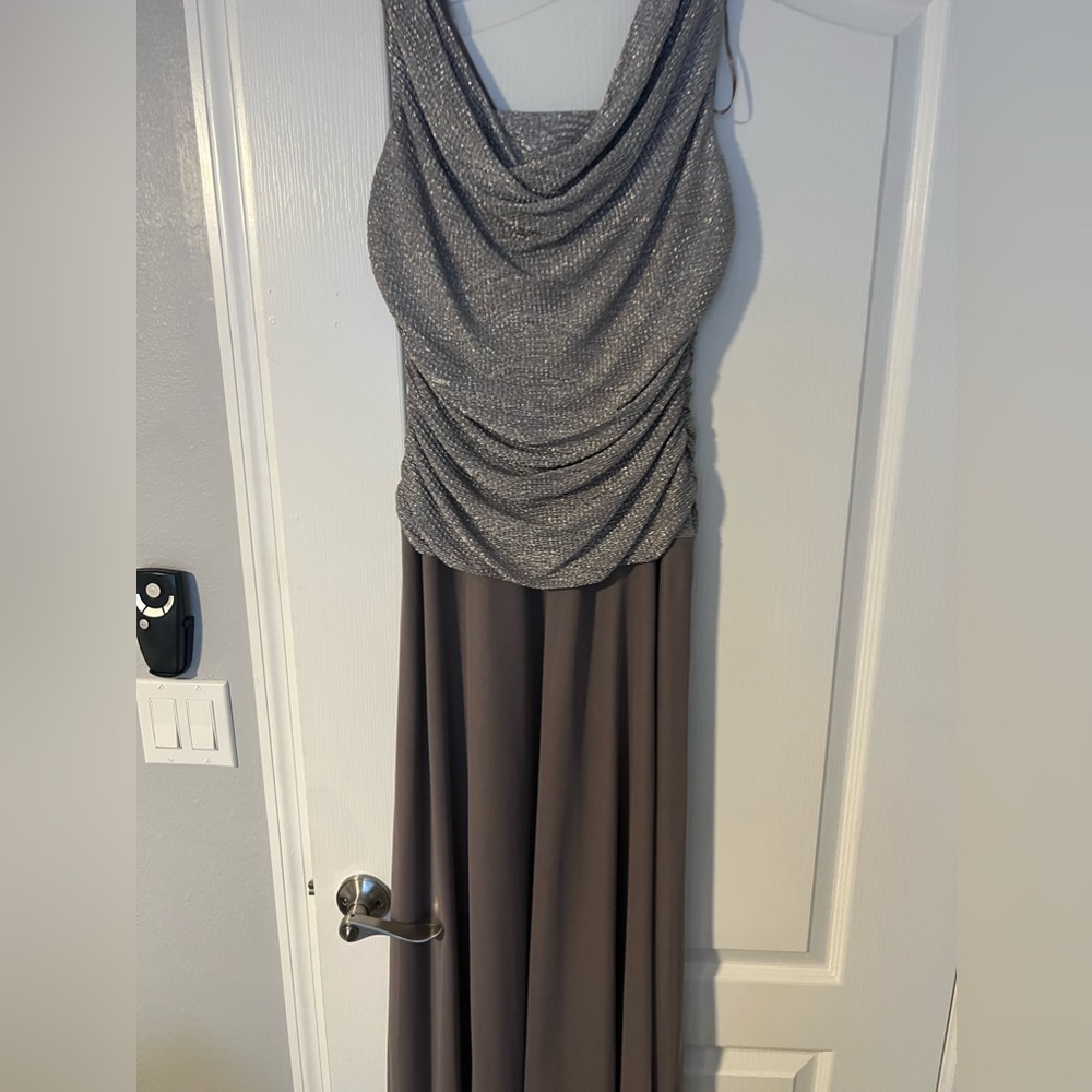 Wedding guest dress-gray